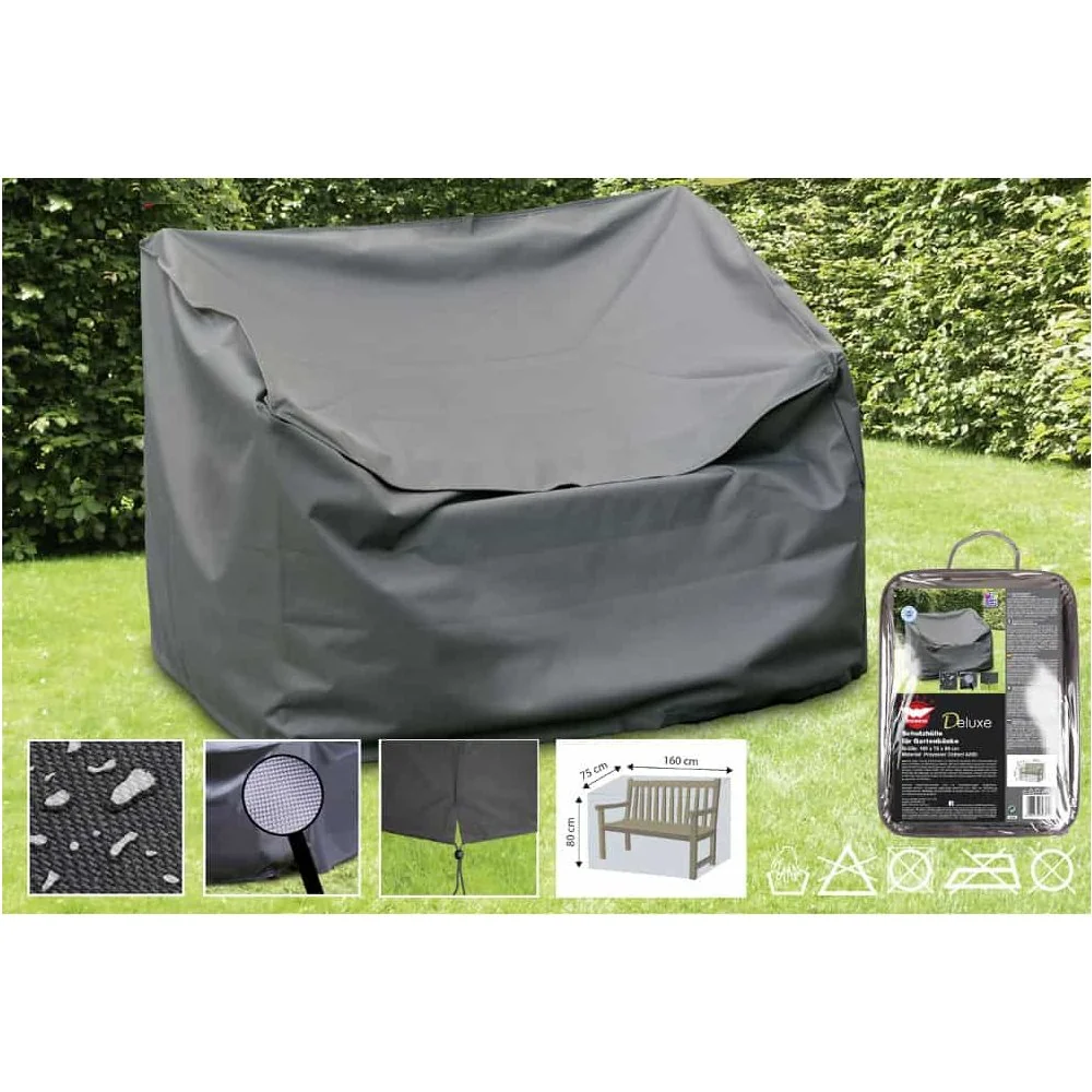 "Deluxe Garden Bench Cover, 160x75x80 cm, Weatherproof image"
