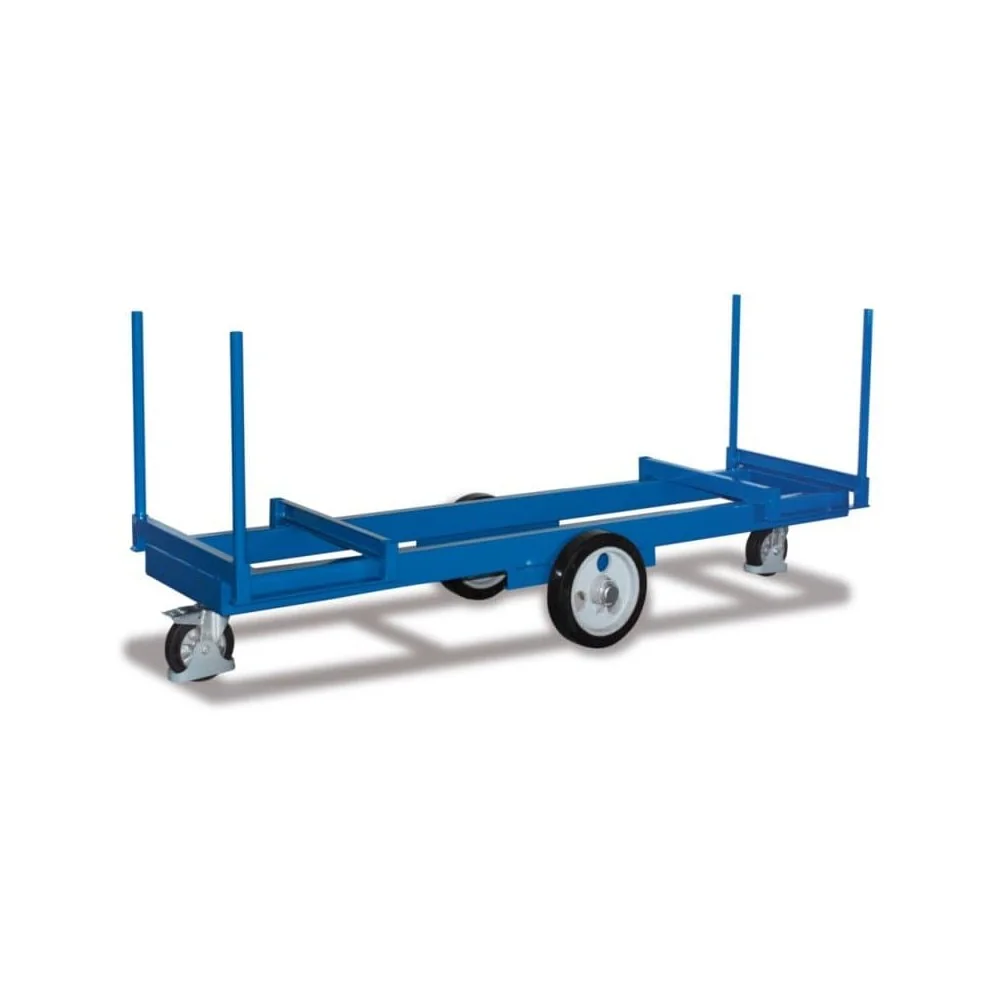 Long Material Cart with 4 Posts, 3000kg Capacity