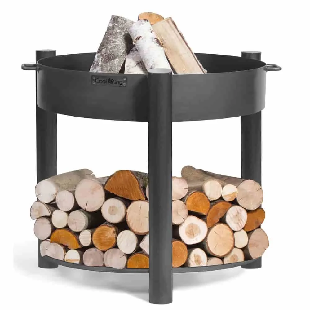 "80cm Steel Fire Pit | Outdoor Wood Burning Fire Pit for Garden image"