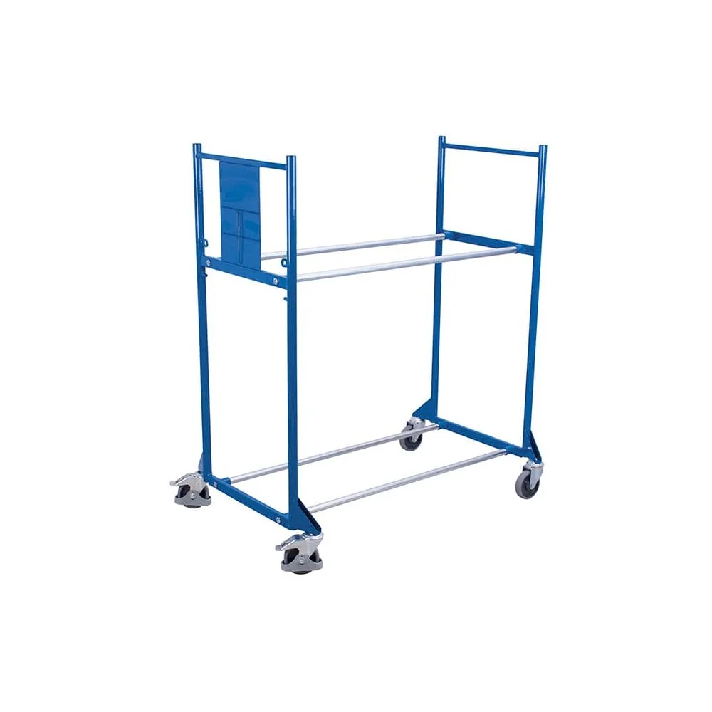 "Tire Cart 300 kg with 2 Levels Thermoplastic Rubber Tires 1205 x 780 x 1430 mm image"