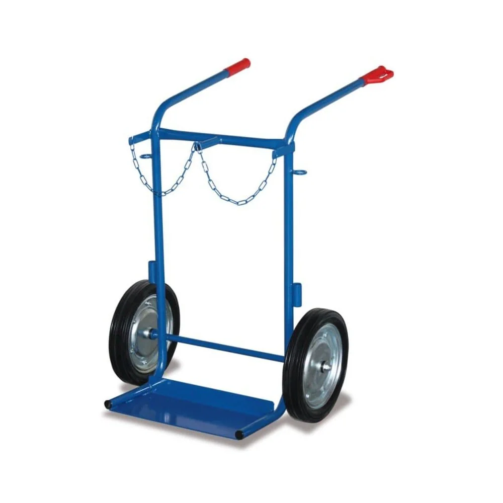 "Gas Cylinder Cart - 200 kg Capacity, Pneumatic Tires image"
