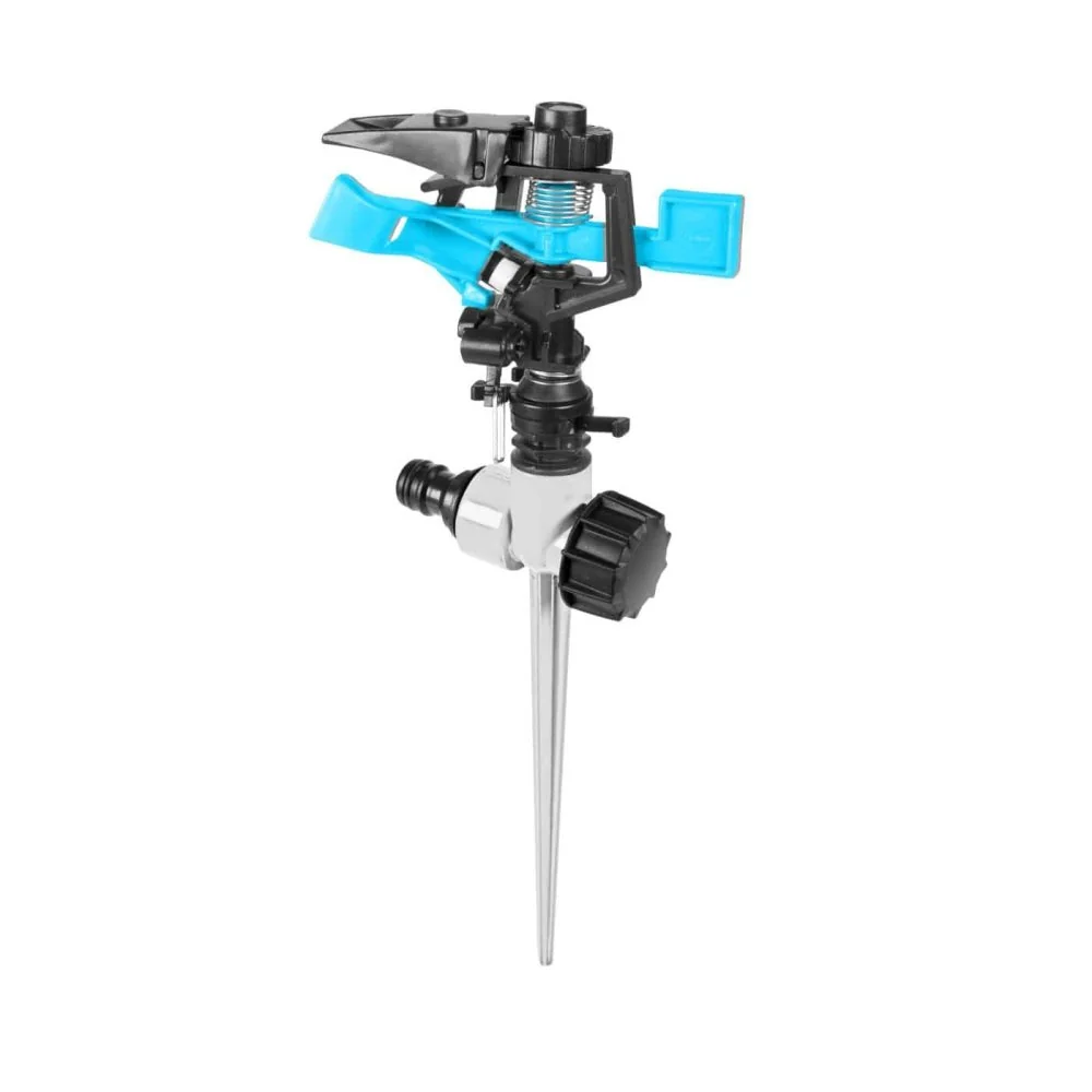Adjustable Impact Sprinkler with Spike, Lawn & Garden Sprinkler