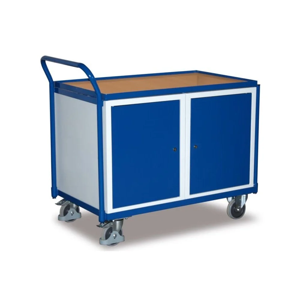 "Rolling Tool Cabinet with 2 Cabinets, EasySTOP, 250 kg Capacity image"
