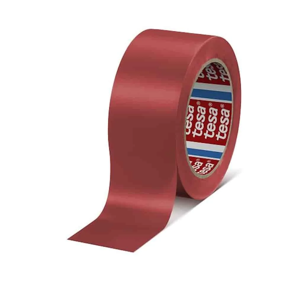 "Red Floor Marking Tape, 50mm x 33m, PVC Safety Tape image"