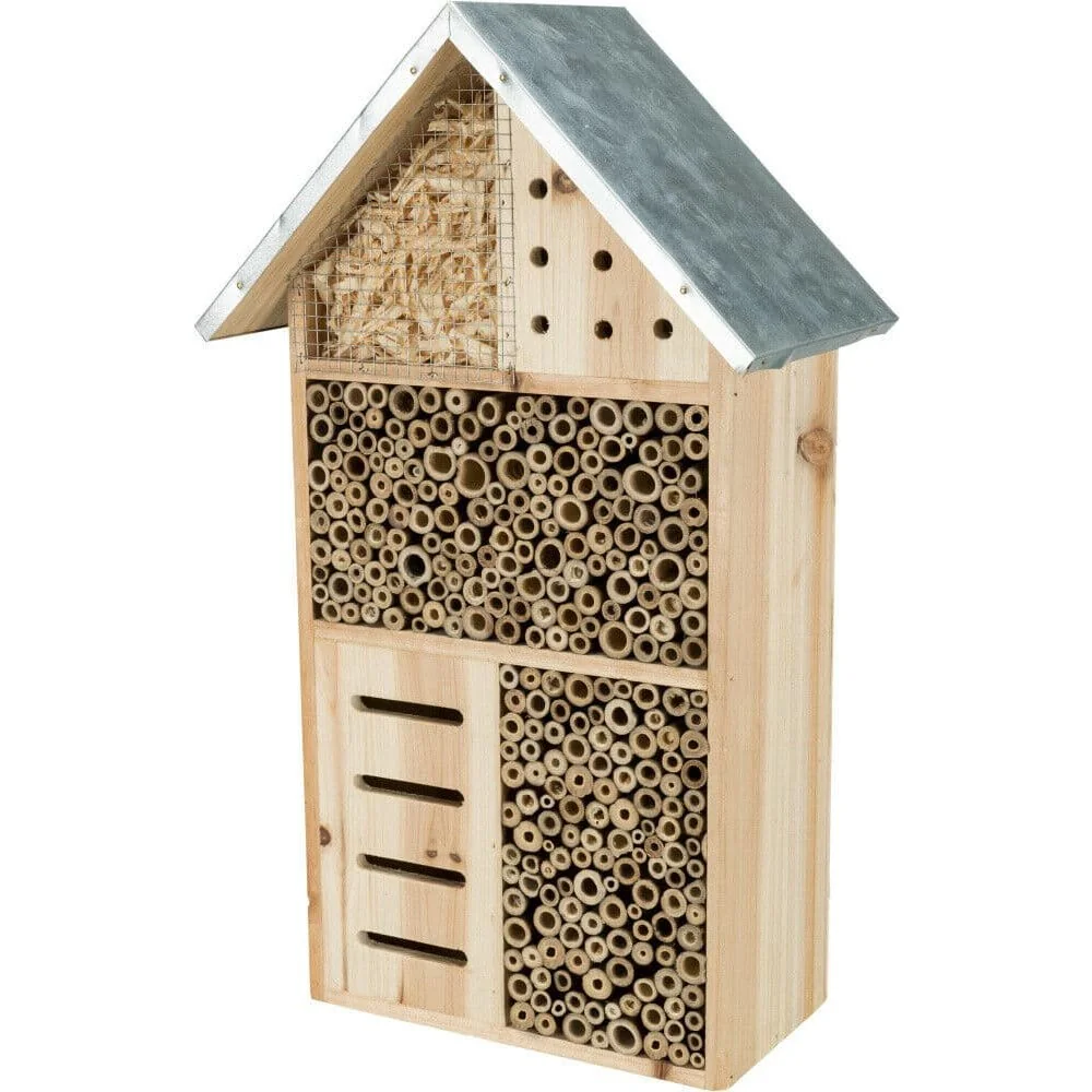 Wooden Insect Hotel, Bee Bug House for Garden