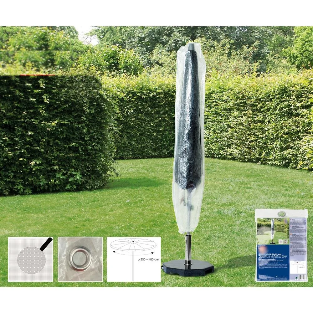 "Transparent Garden Umbrella Cover, 200cm, Umbrella Abdeckung image"