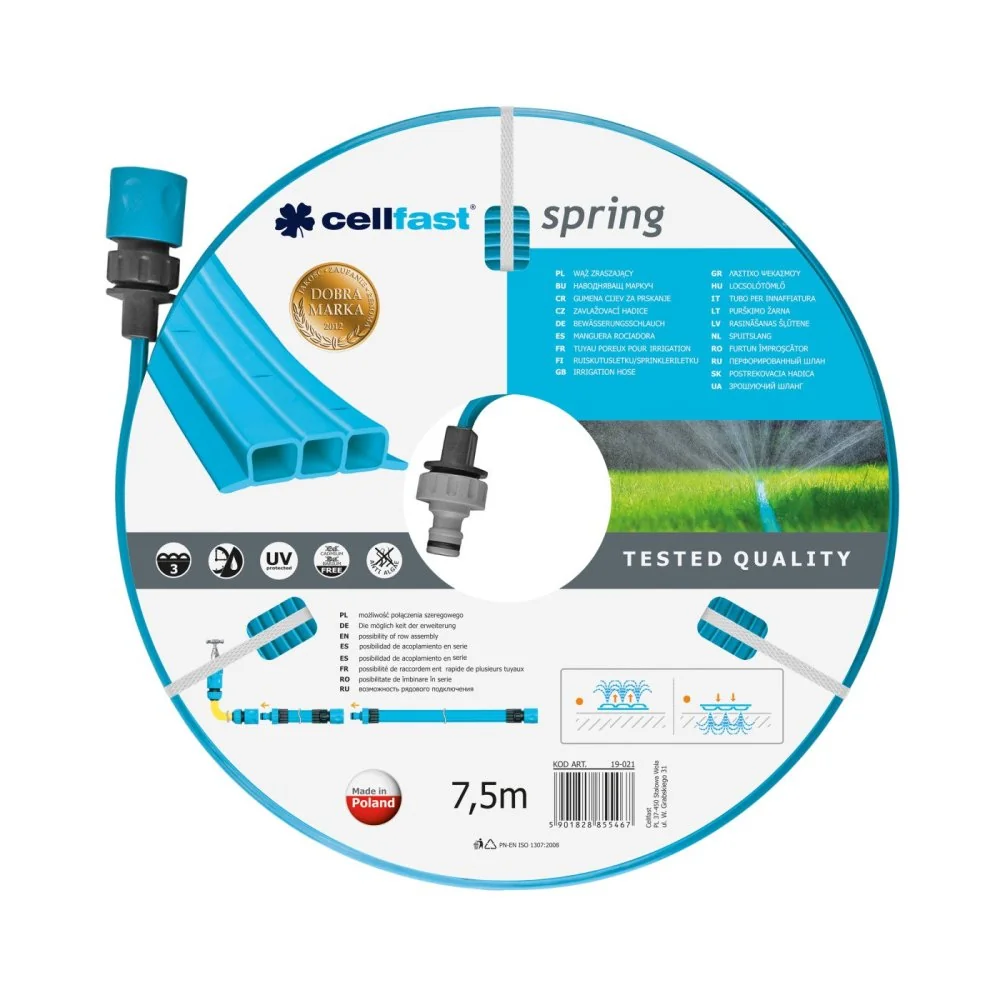 "7.5m Soaker Hose for Garden Watering & Drip Irrigation image"