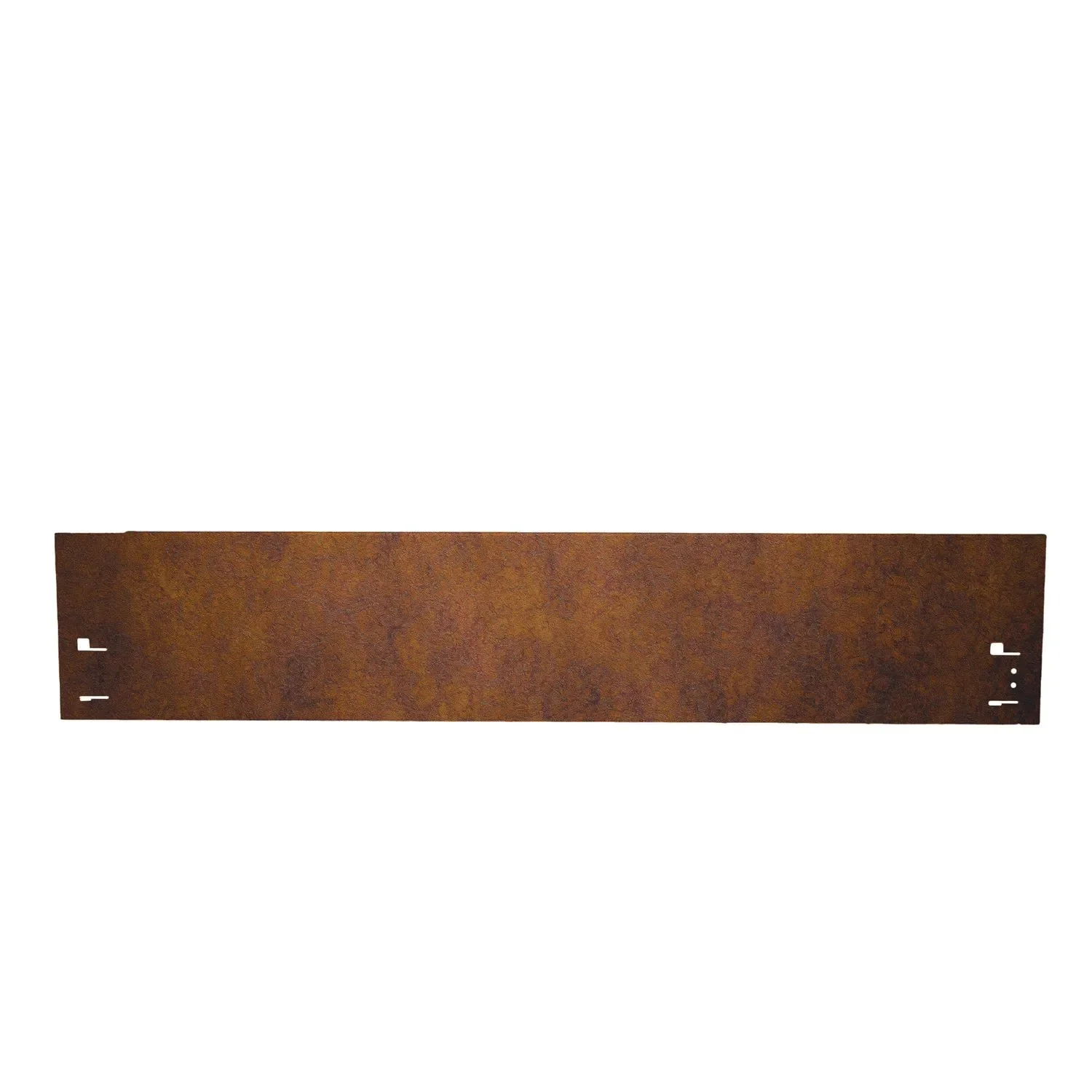 "Lawn edging weathering steel 120 cm length, 13.5 - 18.5 cm height, garden edging - Hot-dip galvanizing, Broad: 13.5 cm image"