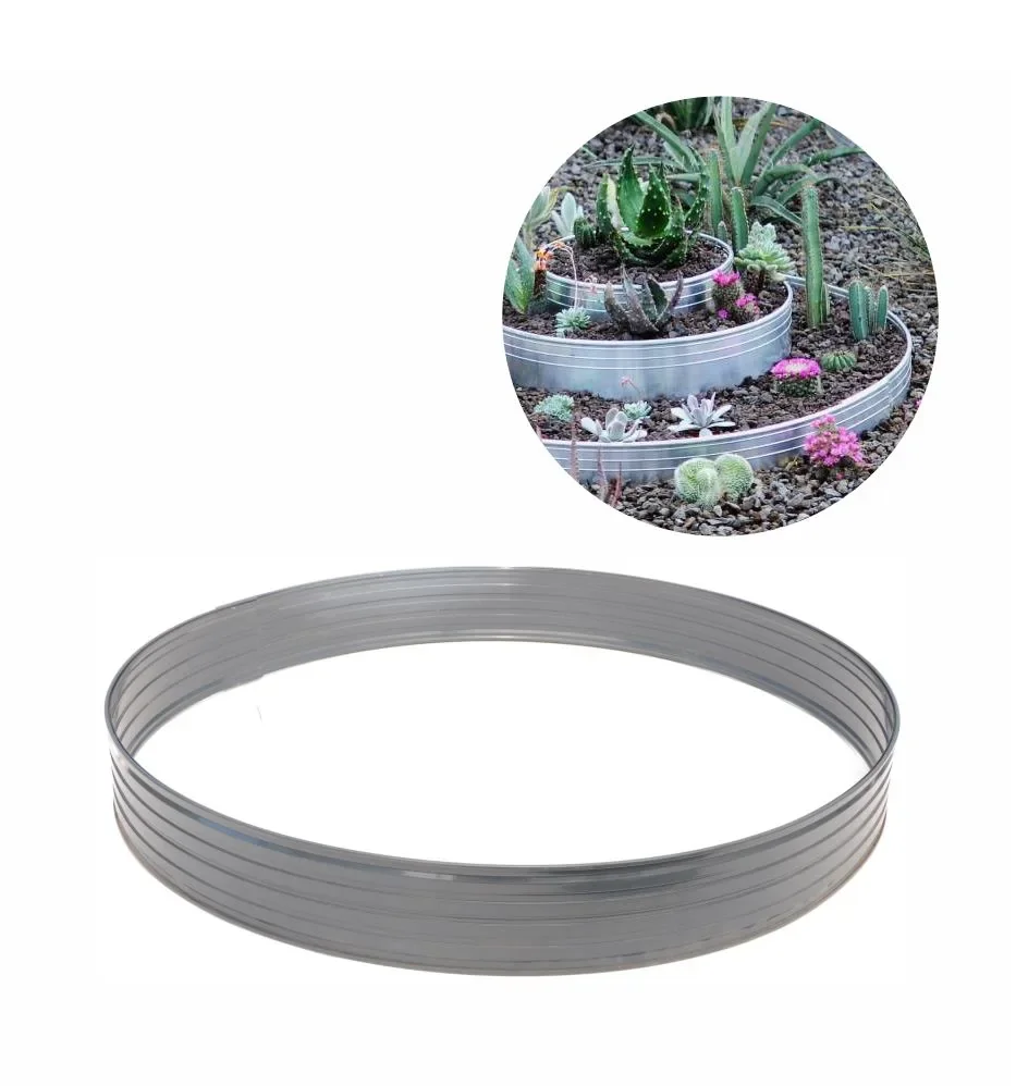 Alu Round Lawn Edging Height 140 mm Diameter 1 m