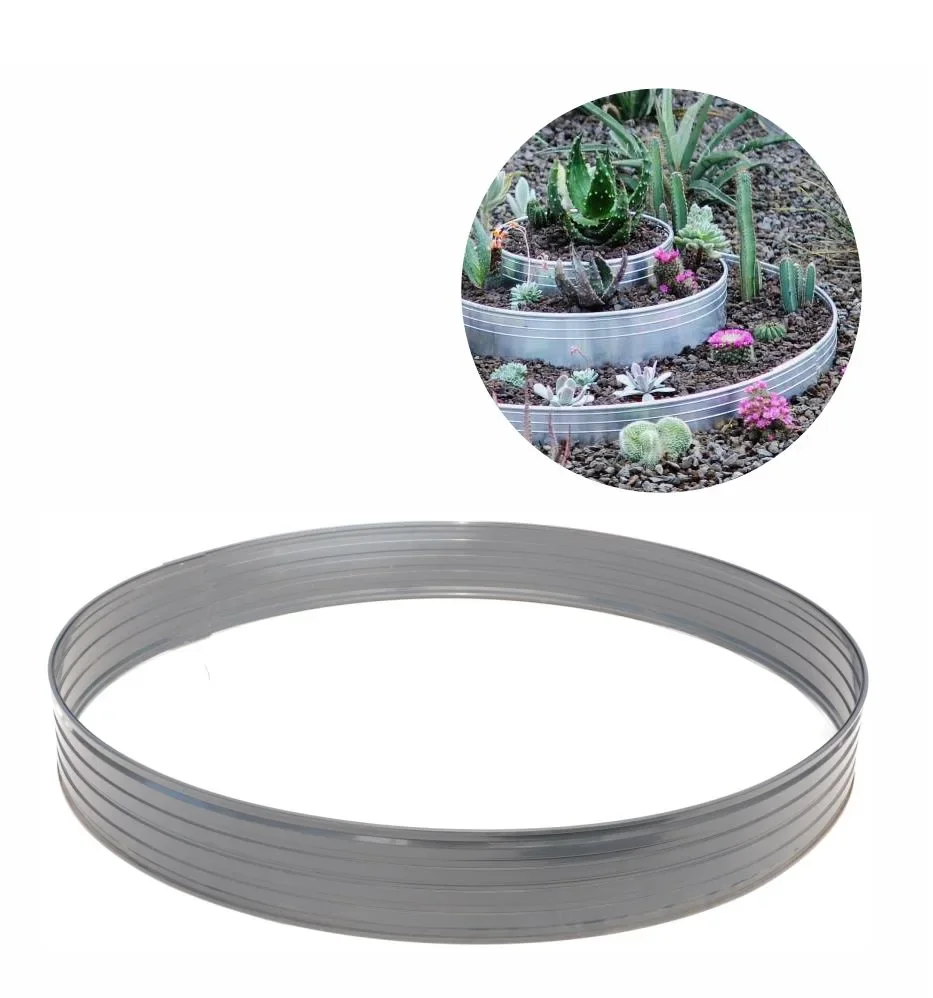 "Alu Round Lawn Edging Height 140 mm Diameter 1.2 m image"
