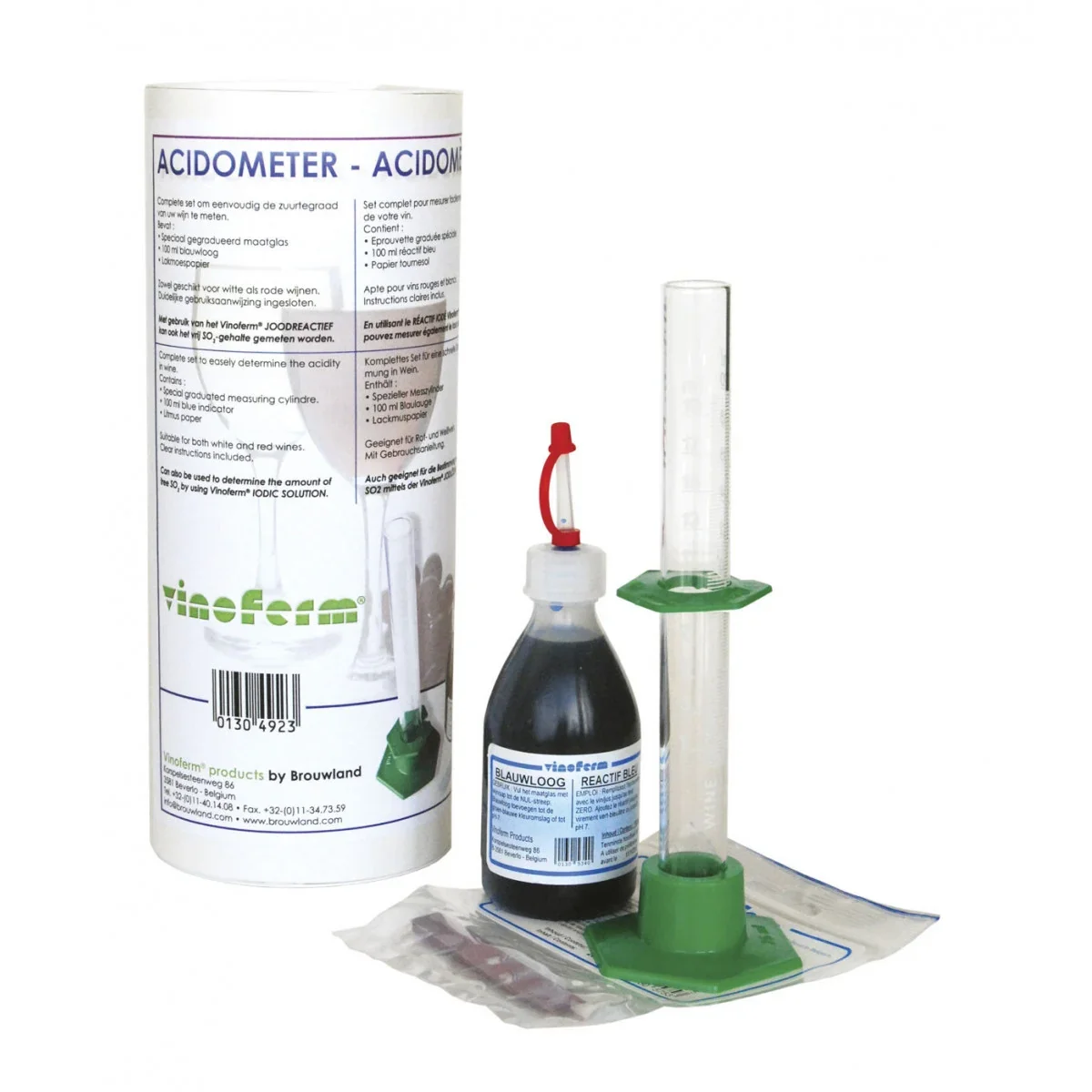 Acid test, acidometer - VINOFERM Complete set