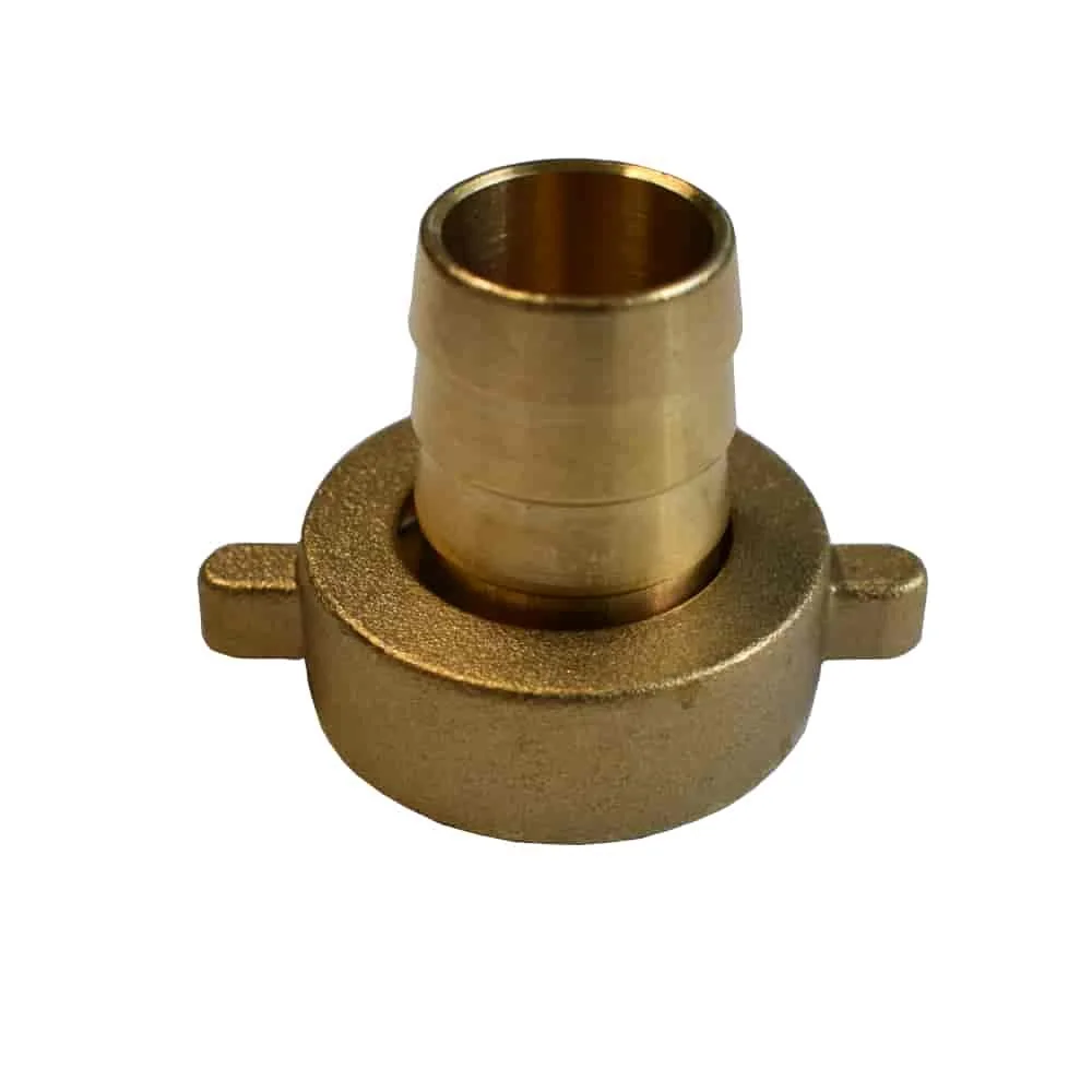 "Brass Hose Fitting, 1 1/4 Inch, 32mm Barb, 2-Piece image"