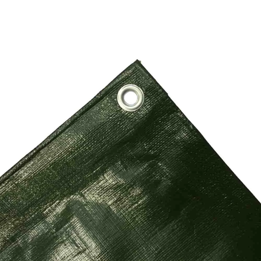 "Tarp, Green Waterproof Cover, 280 g/m², 6 x 12m (72m²), Ripstop, UV Resistant image"
