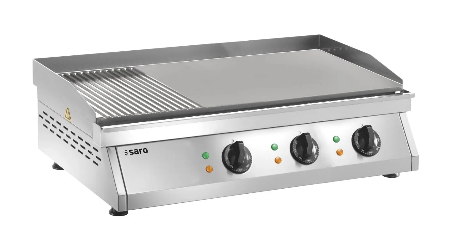 "Saro Electric Griddle Plate, Professional electric griddle - Modell Fry Top GH 760R, tabletop,(grooved + smooth) image"