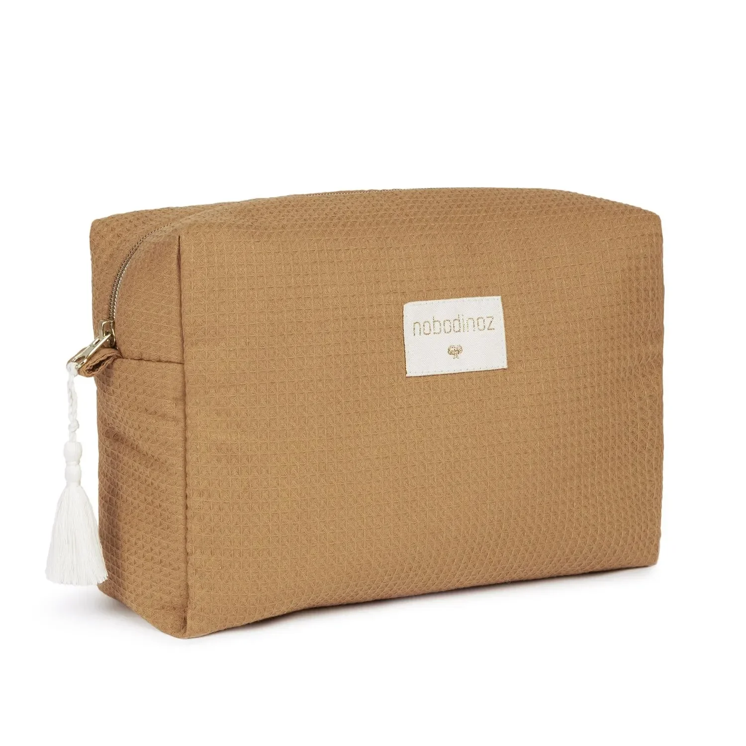 Nobodinoz Nest Cot Stossstange Wabe - Caramel