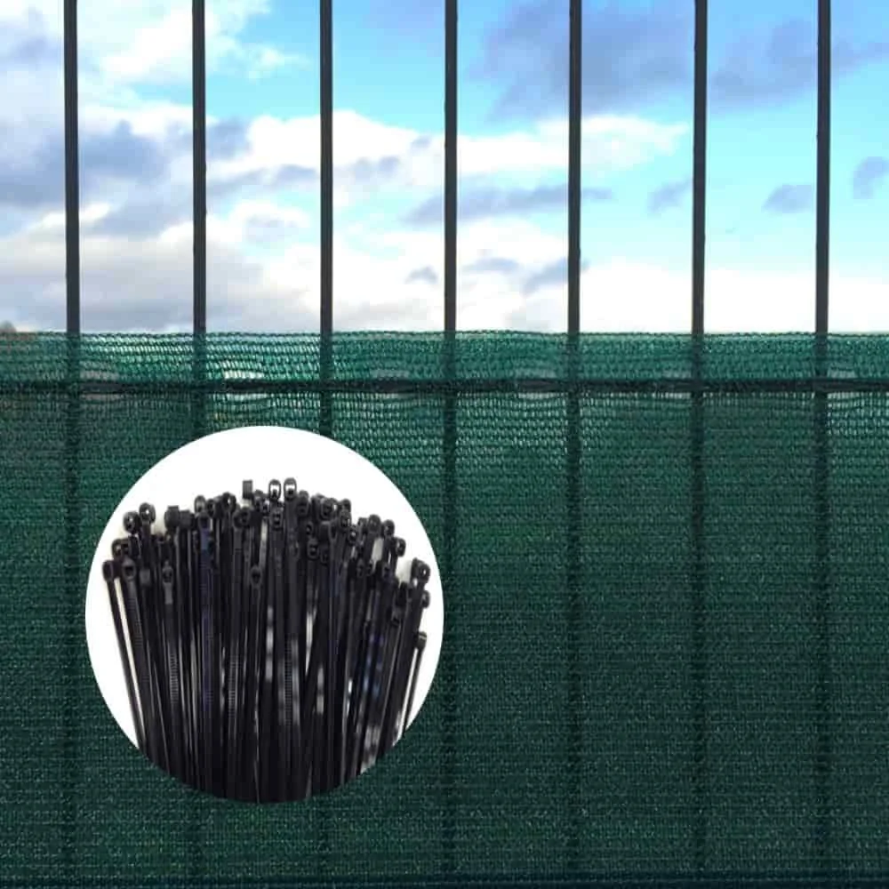 "Privacy Screen & Wind Screen - 2m x 50m Privacy Netting w/ Attachment Set image"