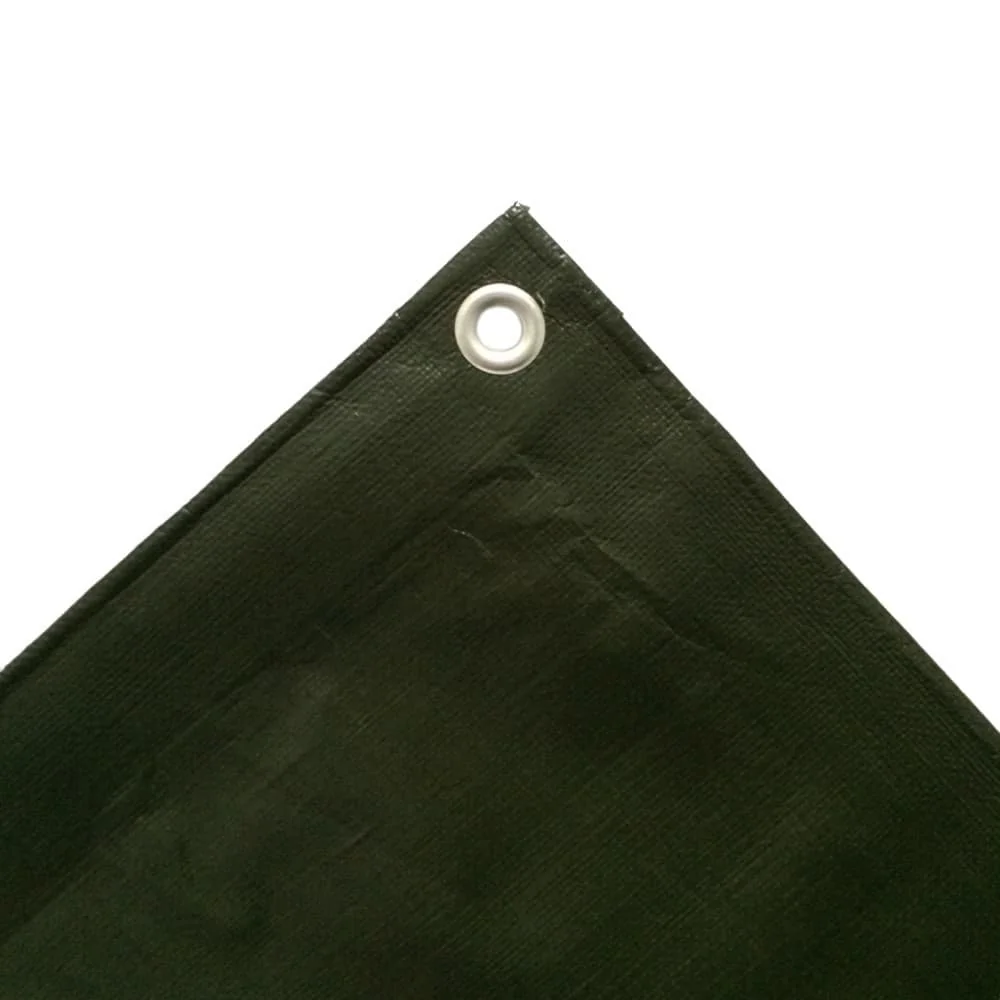 "Green Waterproof Tarpaulin 210g/m² - 1.5x6m Heavy-Duty Cover Tarp (9m²) image"