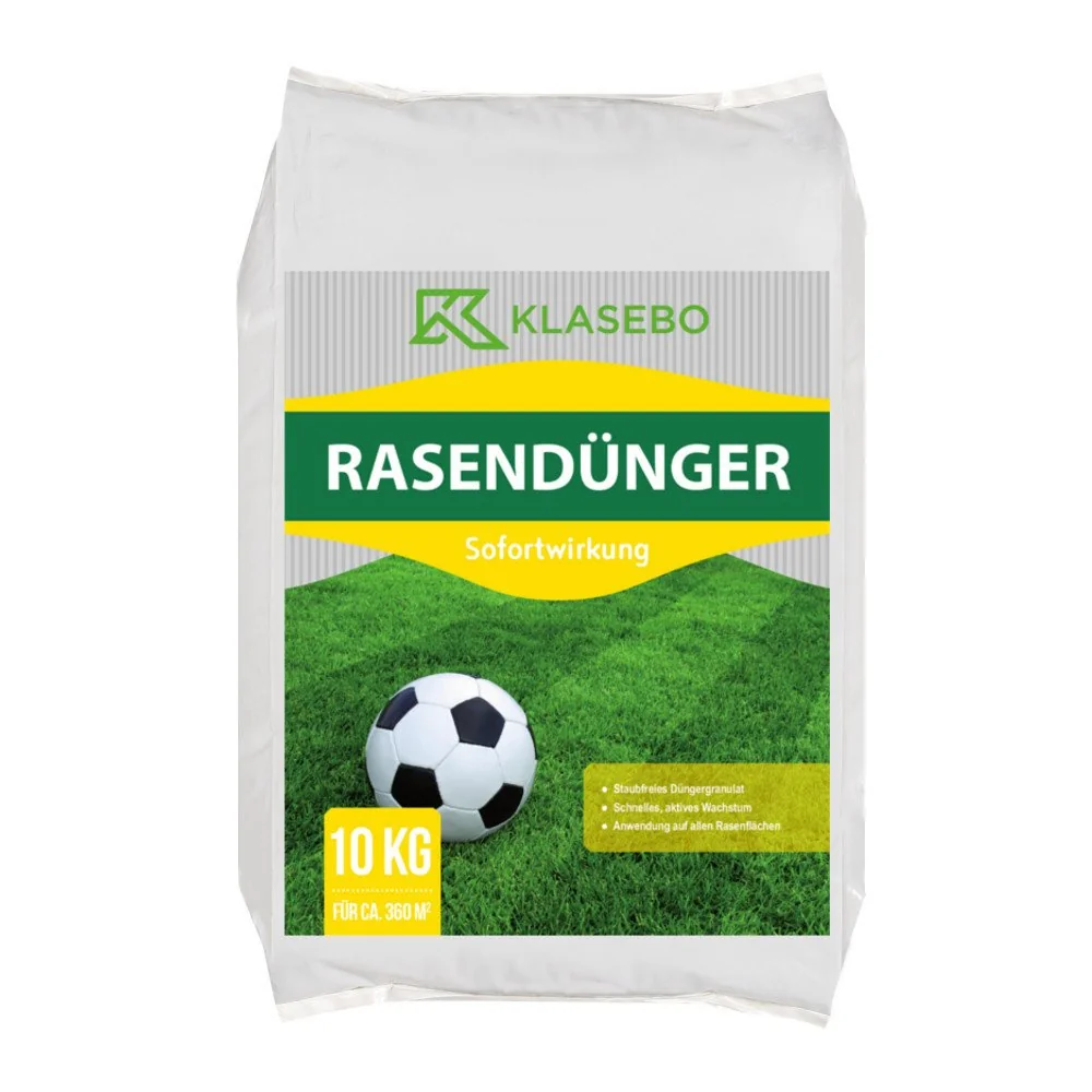 "Fast Acting Lawn Fertilizer 10kg - NPK 21+6+12 Granular Lawn Food for 360m² image"