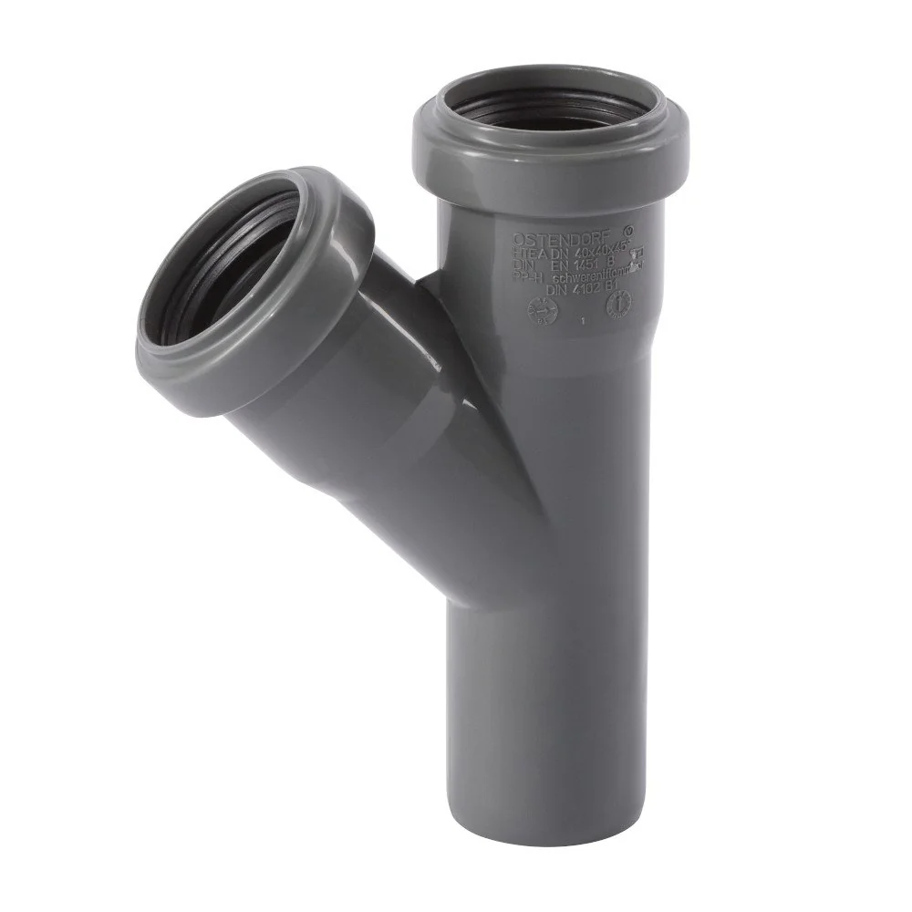 "DN40 45 Degree Waste Water Pipe Branch Fitting image"