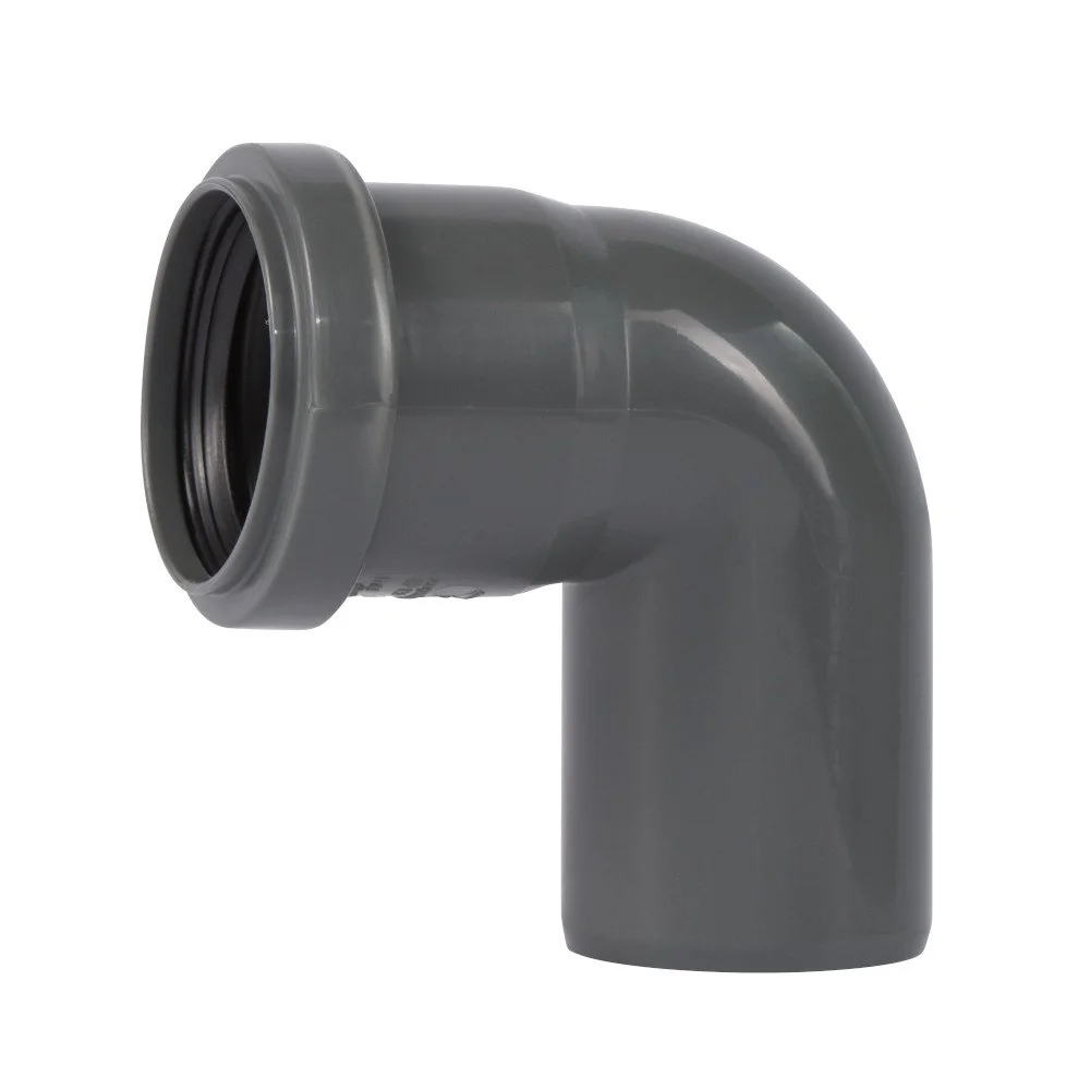 "HT Pipe Elbow DN 90, 90 Degree Plumbing Elbow for Drain and Sewer Systems image"