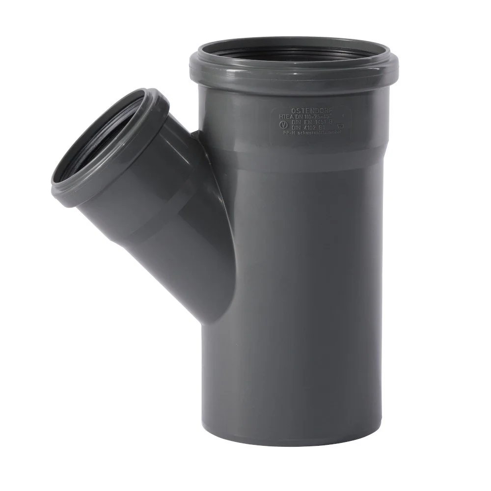 "HT Branch 110/75 45 Degree - Waste Pipe Fitting image"