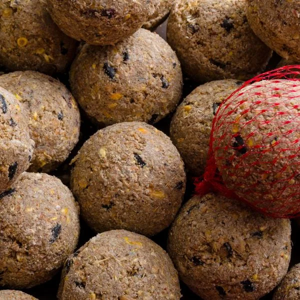 Bird food, suet balls for birds with insects, 200 pieces, 18kg, premium wild bird food, with net