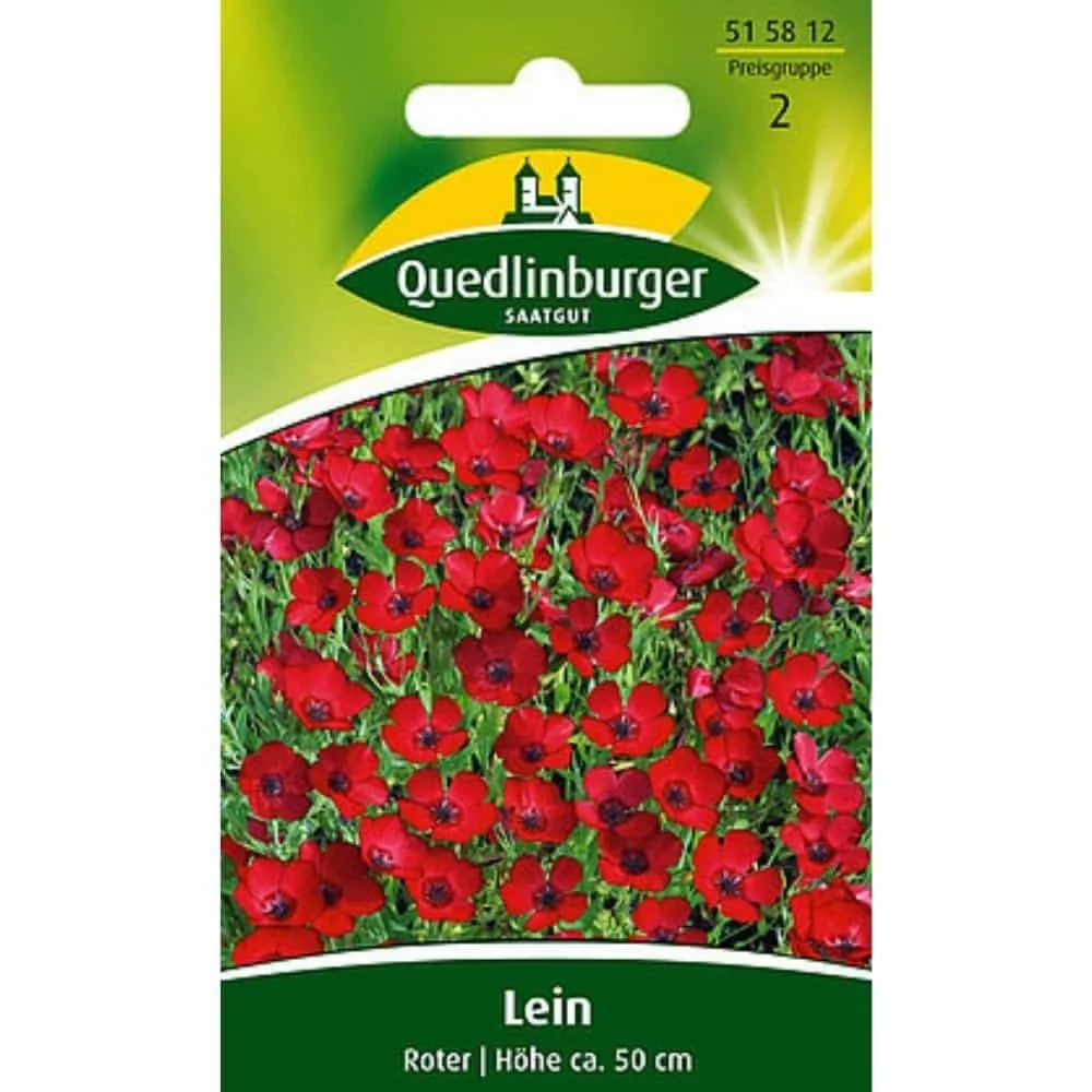 "Red Flax Flower Seeds - Summer Flower for Garden & Containers image"