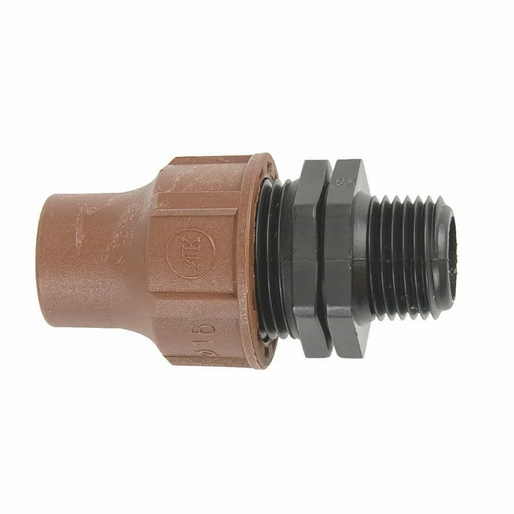 "16mm Drip Tubing Connector - 1/2" Irrigation Coupling image"