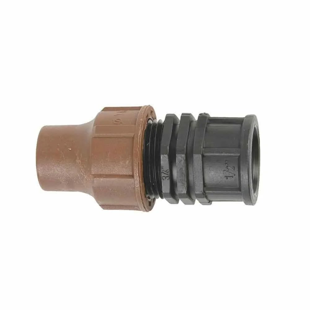 "Irrigation Fittings: 16mm Hose Connector with 3/4 Inch Thread image"