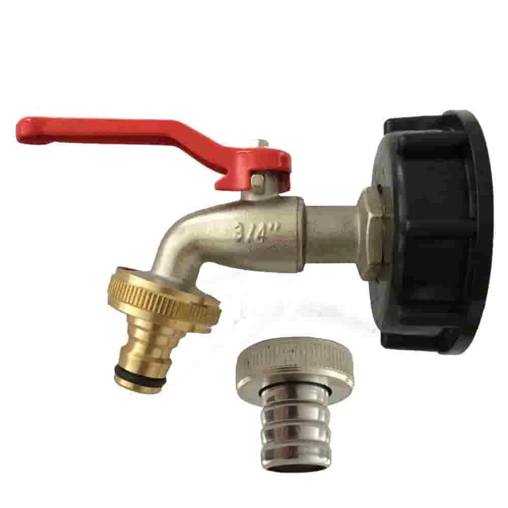 "IBC Tank Adapter S60 with 3/4" Faucet & Connector image"