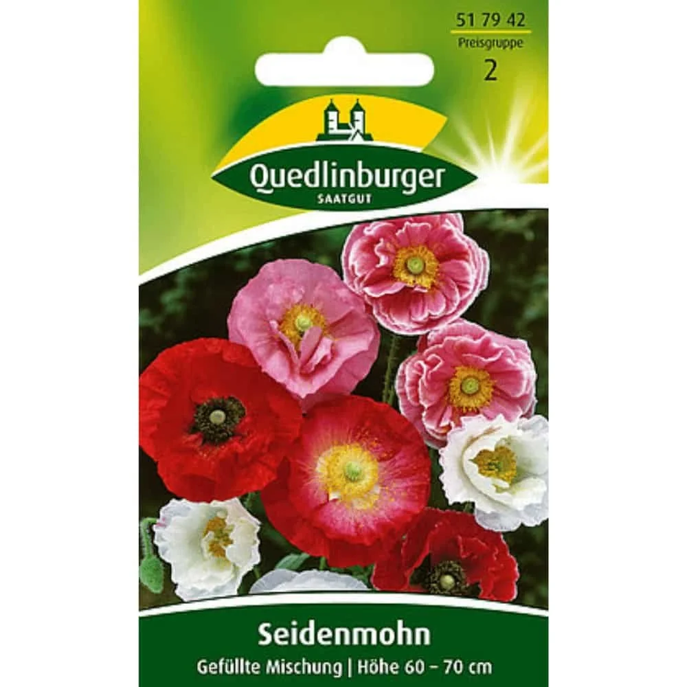 "Double Flowering Poppy Seeds, Mixed Colors, Easy Grow image"