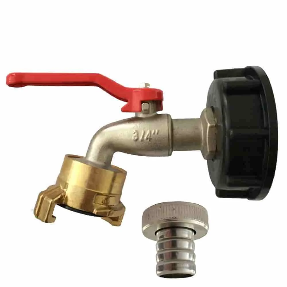 "IBC Tank Adapter with 3/4 Inch Water Faucet, S60 Adapter image"