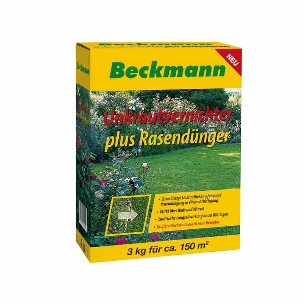 "3 kg Lawn Fertilizer with Weed Killer + Long-Term Effect for approx. 150m² image"