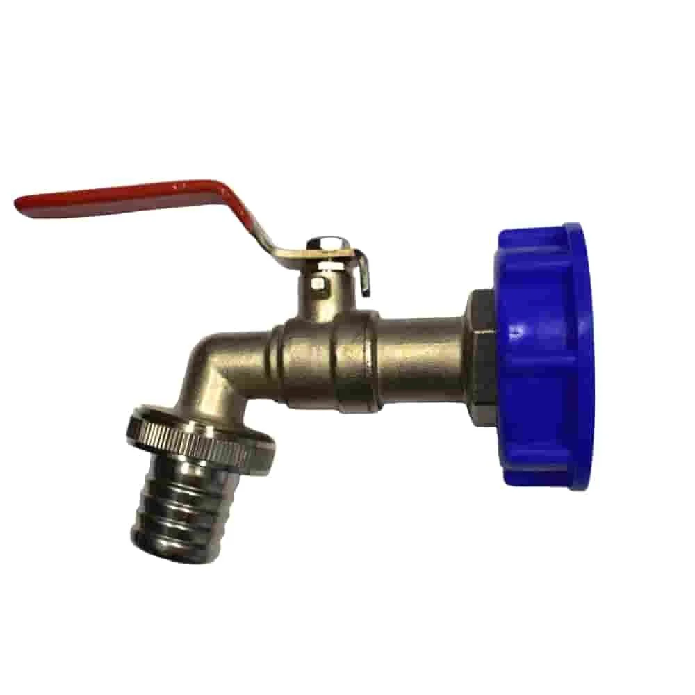 "IBC Tank Adapter, S60 Valve Adapter, 1 inch Faucet image"