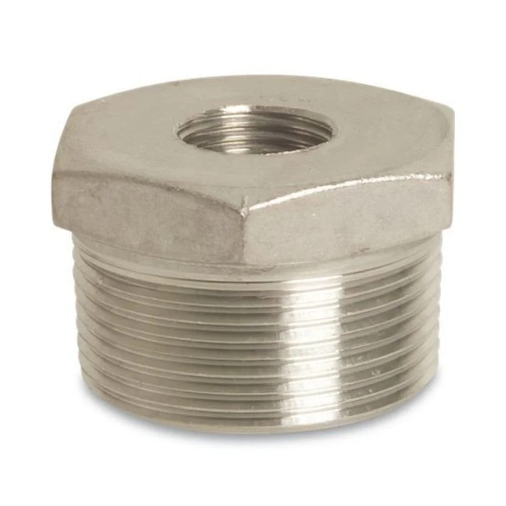 Stainless Steel Reducing Fitting 1 1/4" x 3/4" Threaded Pipe Reducer