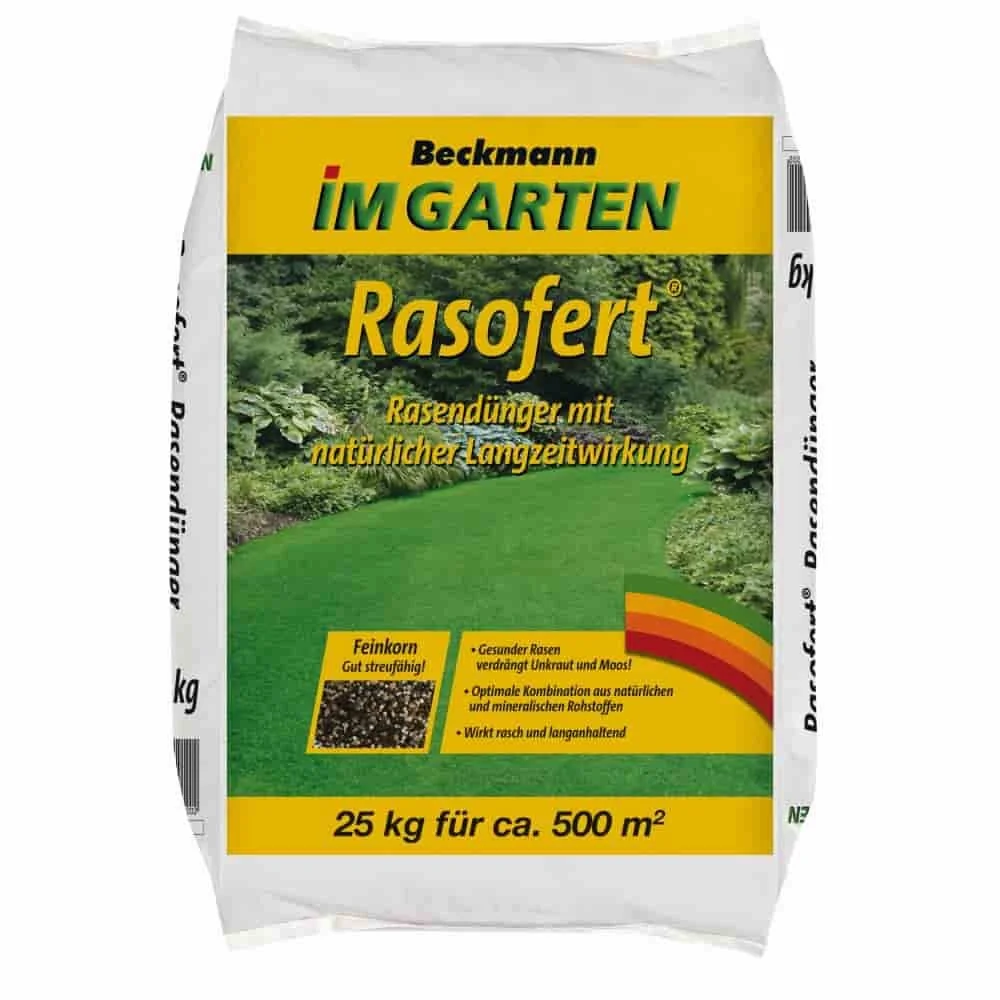 Organic Mineral Lawn Fertilizer 25kg - Long-Lasting, Covers 500m²