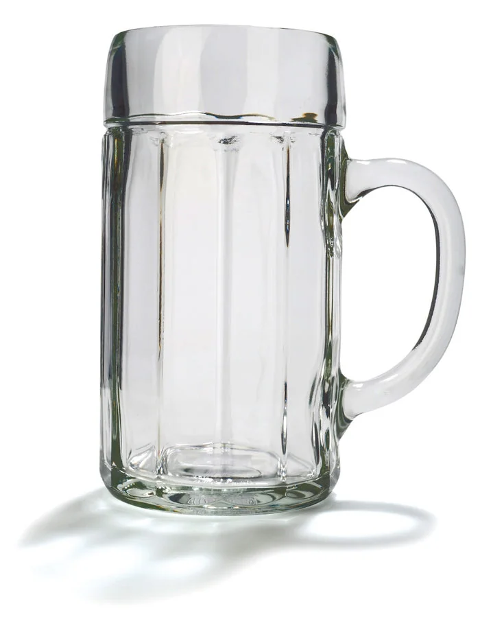 Faceted beer mug, 0.5 l