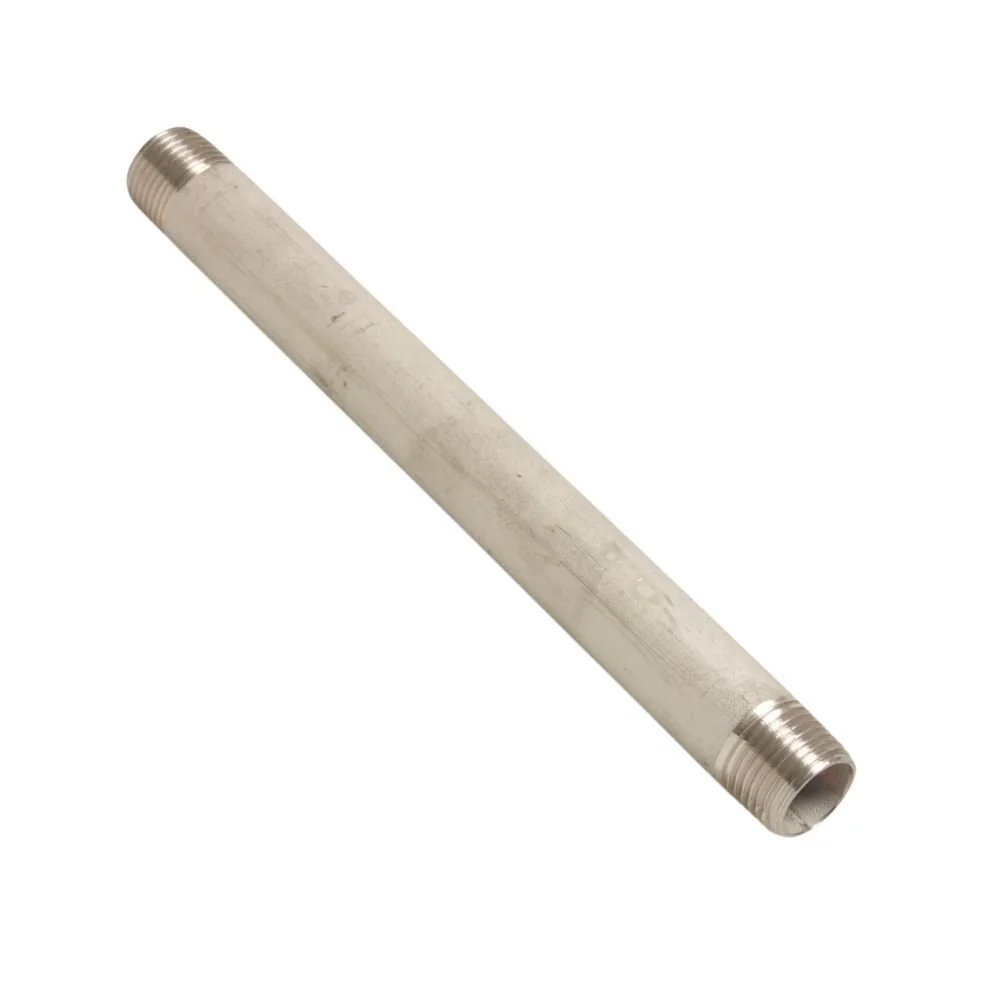 "Stainless Steel Pipe Nipple, 1/2 Inch, 300mm - Threaded Fitting image"