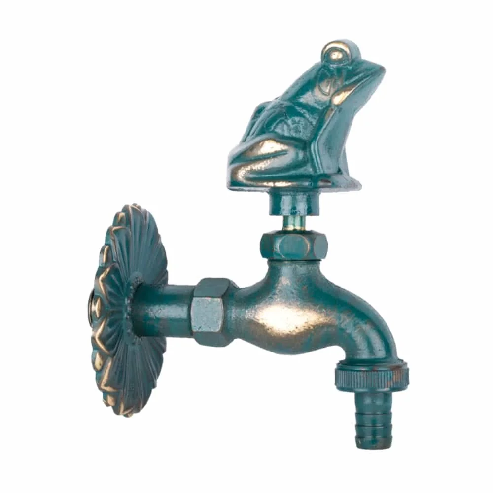 "Frog Garden Faucet, Nostalgic Outdoor Spigot, 1/2 Inch image"
