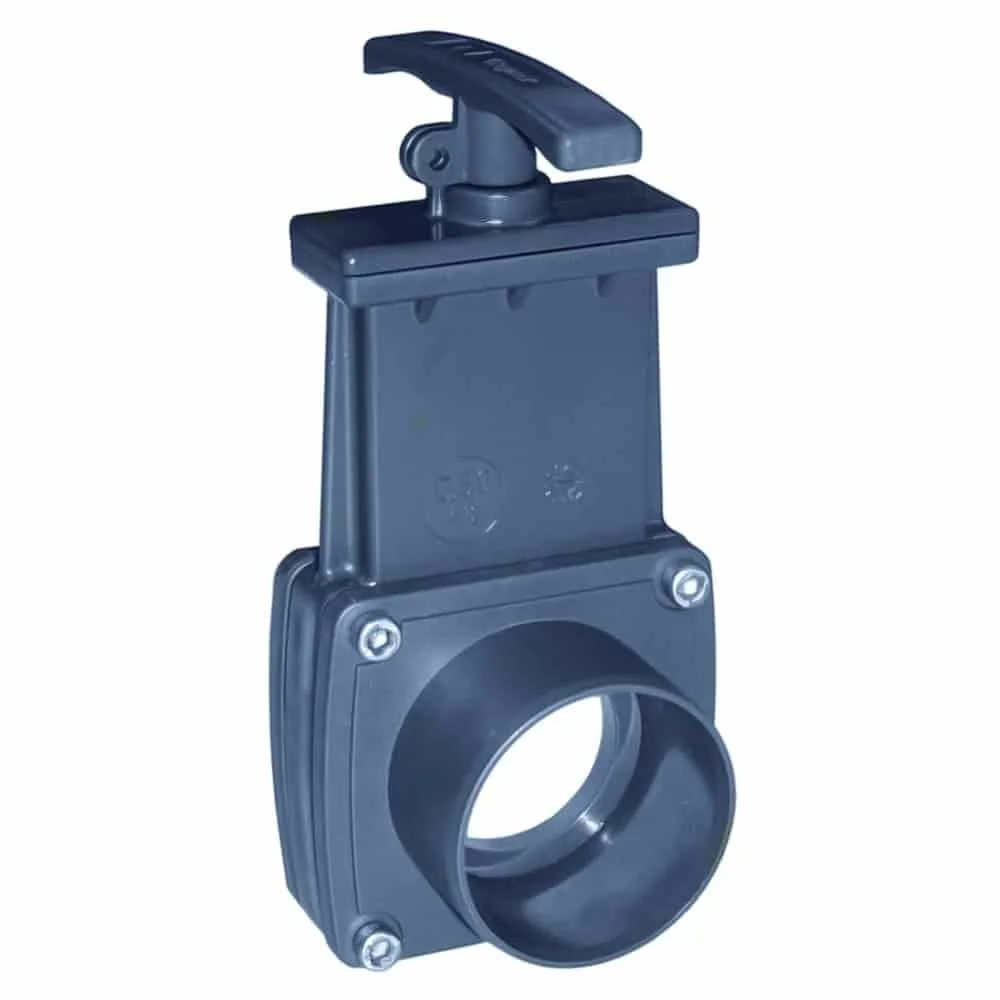 "110mm Slide Gate Valve - PVC Shut Off Valve for Pond image"