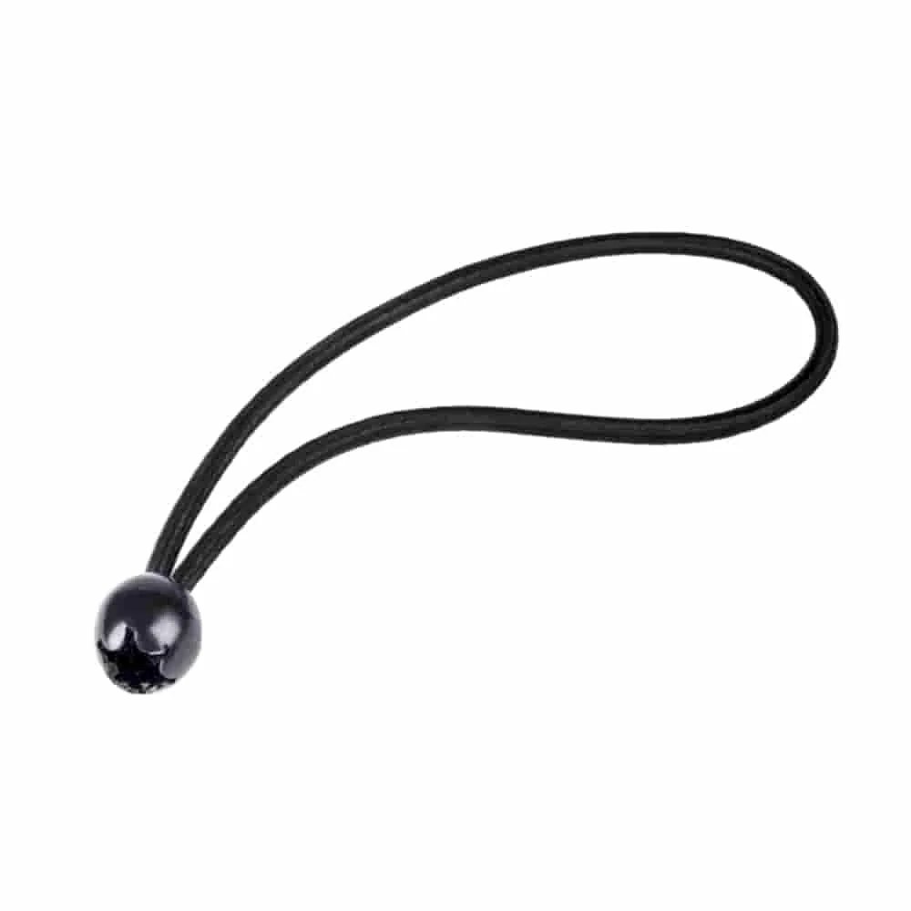 "Tarp Bungee Cords with Ball, 6mm x 18cm - Black image"