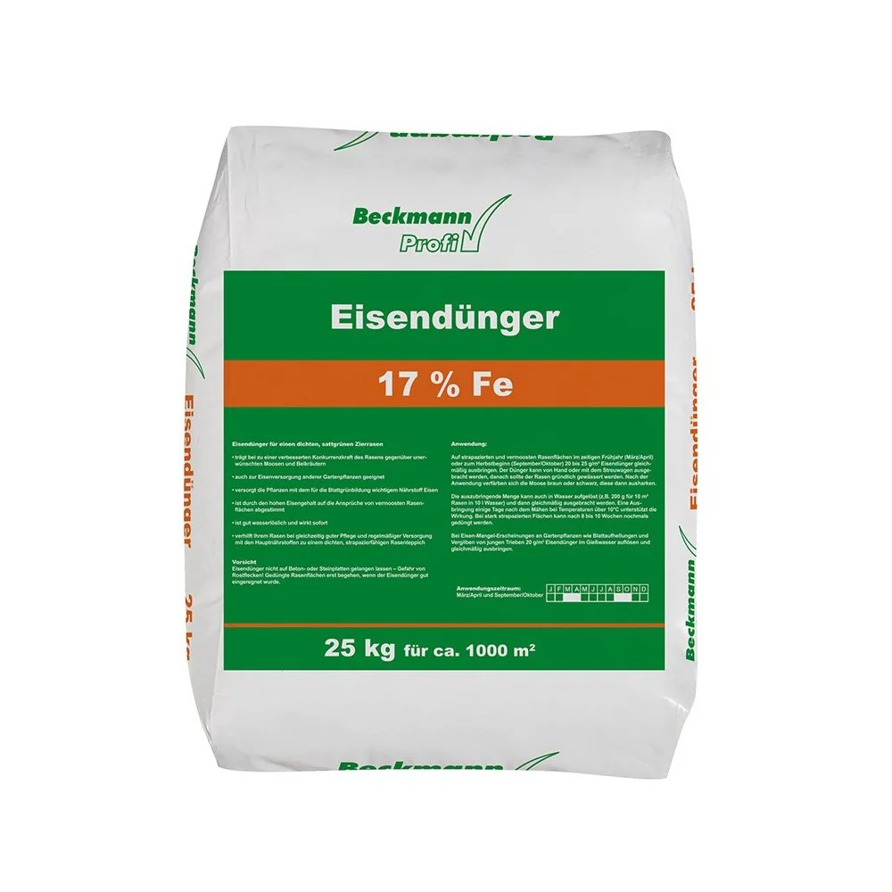 "Iron Fertilizer 25 kg, 17% Iron Sulfate, Lawn Iron, Moss Killer Fertilizer, for approx. 1000m² image"