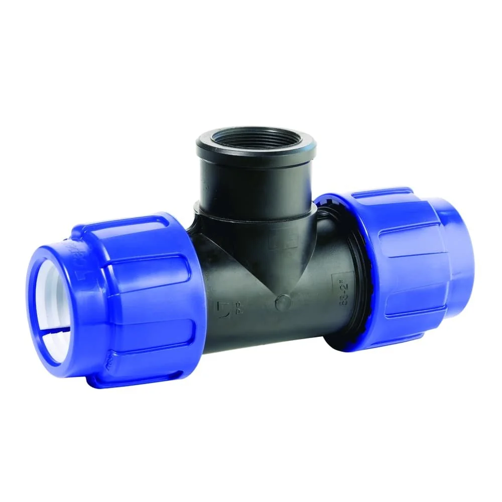 "32mm PE Pipe Fitting Tee, Compression Connector image"