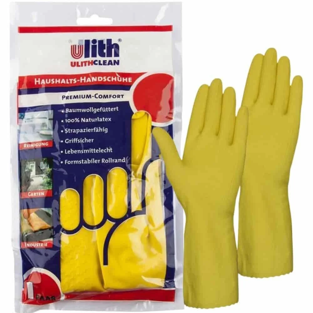 "Household Gloves Premium Comfort Size XL/10 Yellow image"