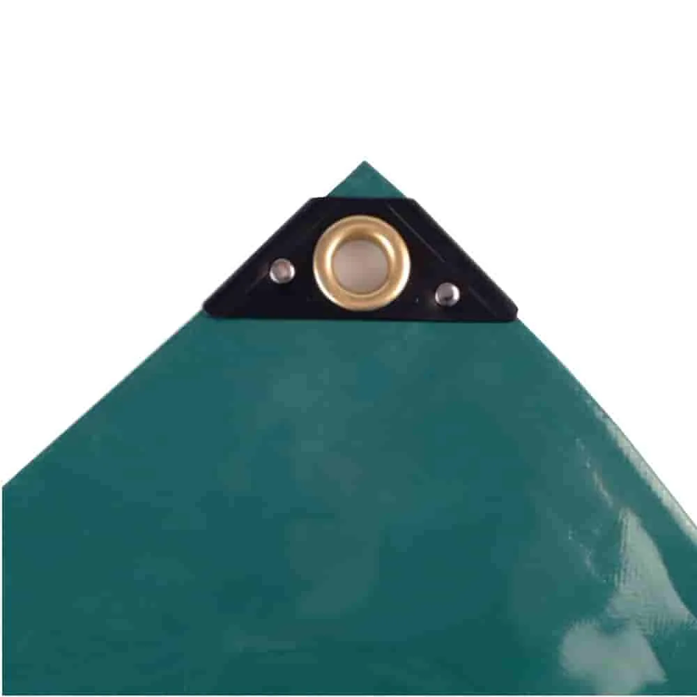 "Heavy Duty Waterproof PVC Tarp - 2x3m Green Tarpaulin image"
