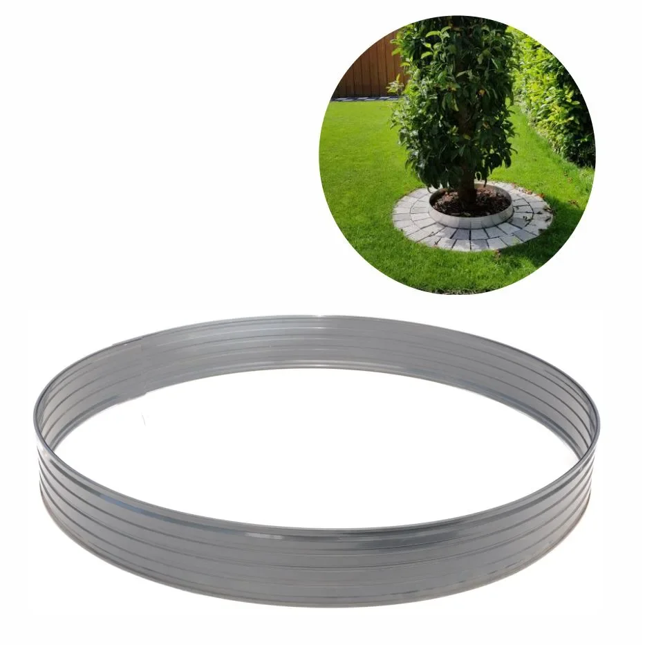 Alu Round Lawn Edging Height 100 mm Diameter 1.2 m | Garden edging