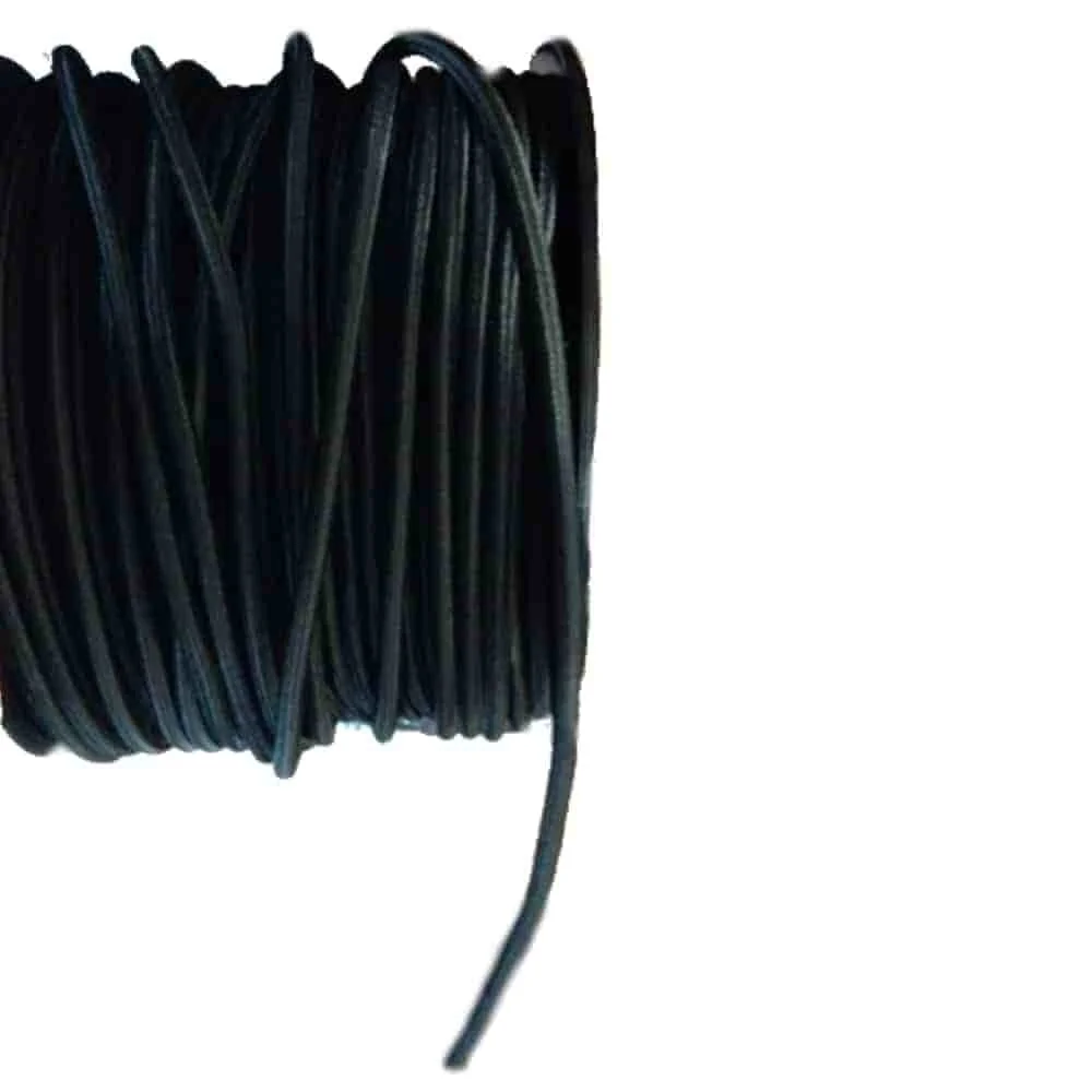 "6mm Black Bungee Cord 5 Meter - Elastic Rope for Tarps & Nets image"