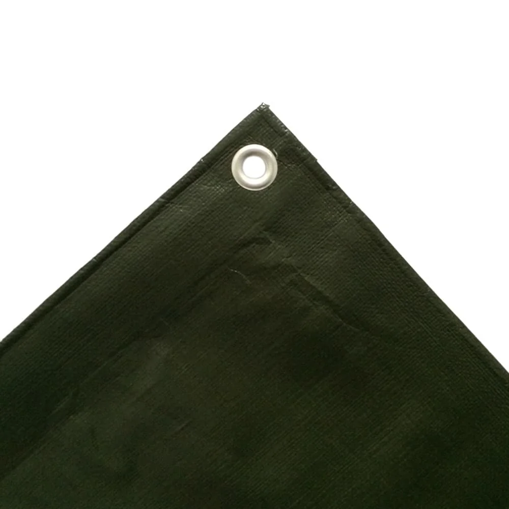 Green Waterproof Tarp 210g/m², 1.5x6m (9m²) - Heavy Duty Cover Tarp