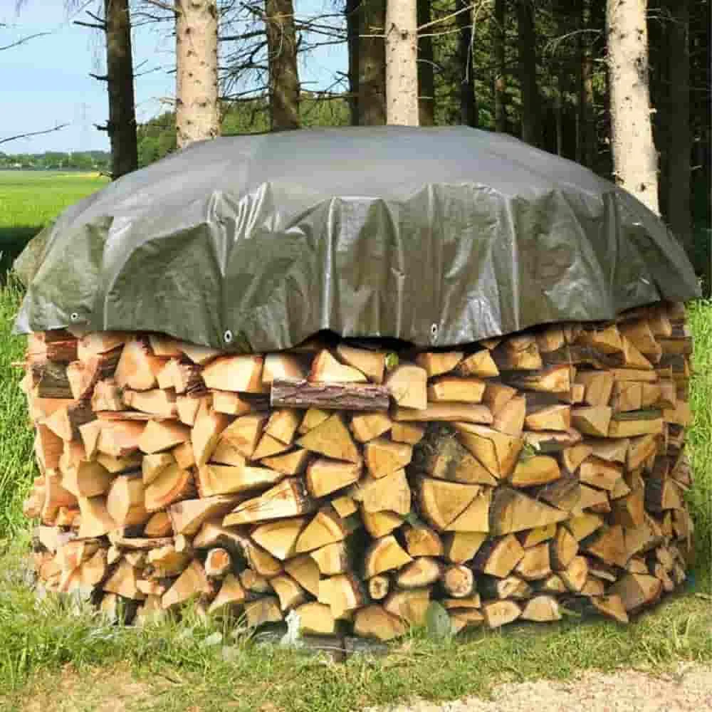 "3m Round Waterproof Tarp, 210g/m² Protective Cover image"