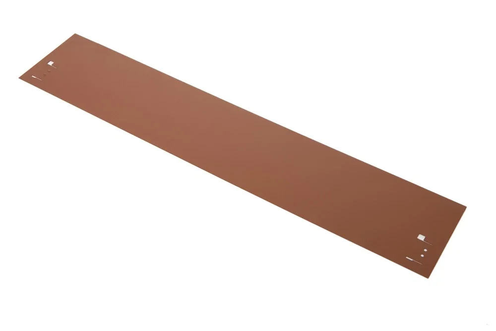 "Metal Lawn Edging, Height 13.5-18.5 cm, Length 120 cm, Brown, Pack of 10 Pieces 13.5 cm image"
